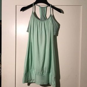 Lululemon No Limit Tank 10 - Mint w/Stripes